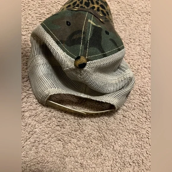 Camo and Leopard Print Women's Hat - Picture 3 of 4